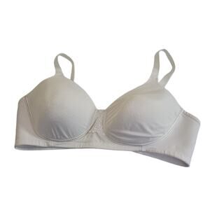 Vanity Fair Beauty Back‎ White Full Figure Smoother Wire Free Bra Size 40C